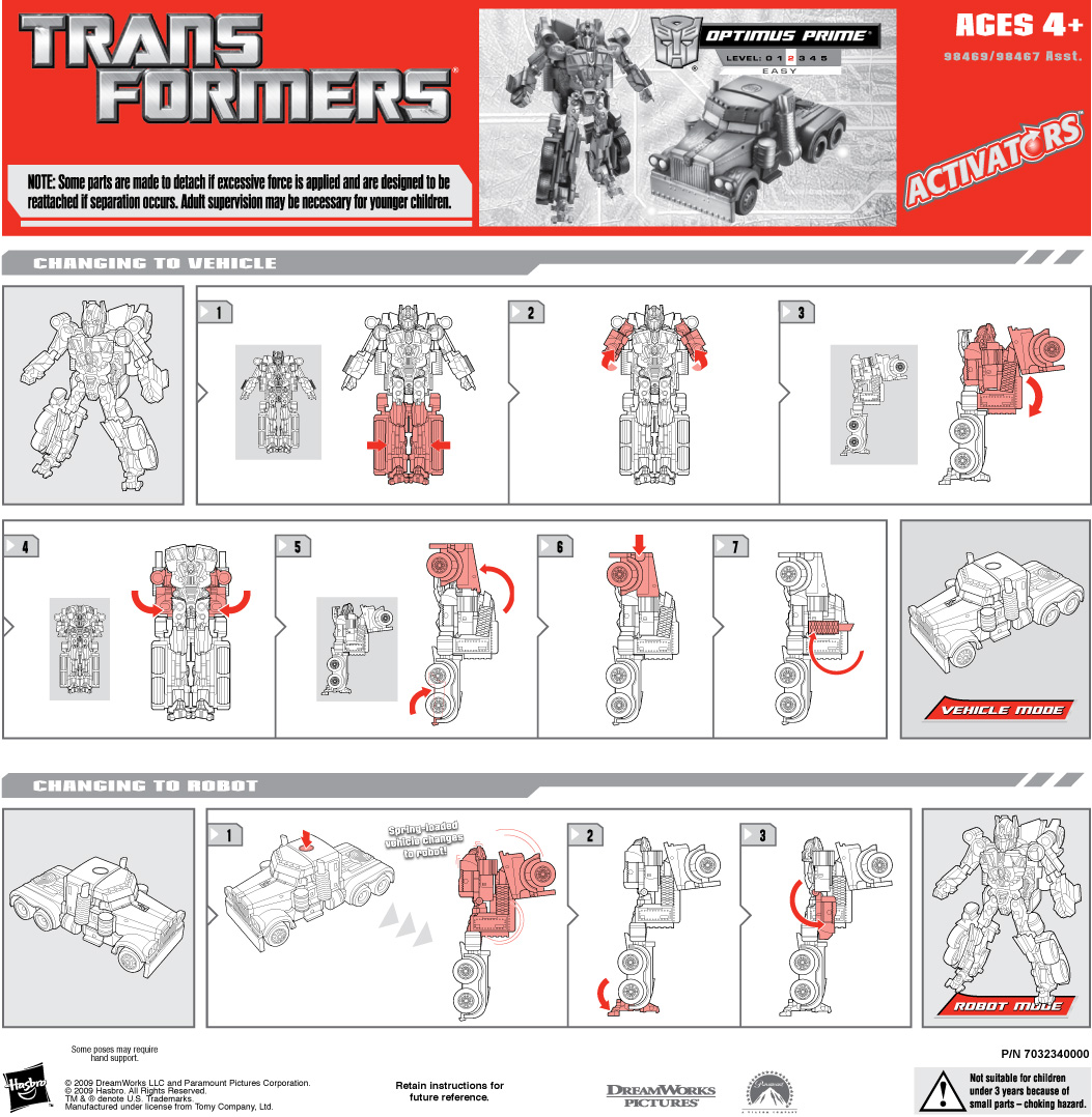 Activators Optimus Prime (Transformers, Transformers (2010 - HFTD / RTS ...